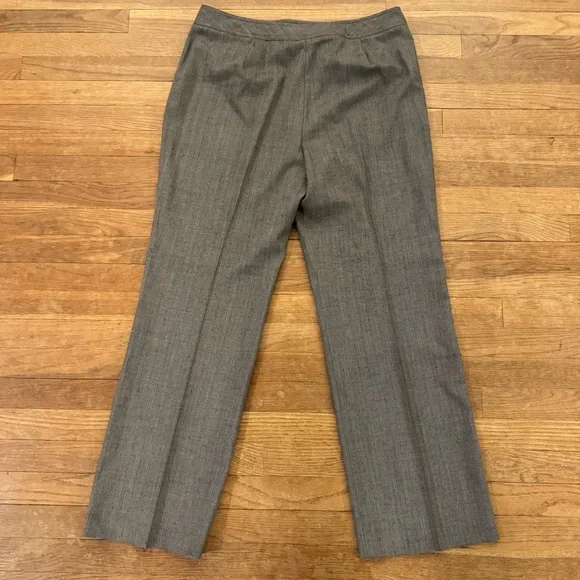 Dress Barn gray high-rise wide leg dress career pants size 14
 b64 - Picture 3 of 3